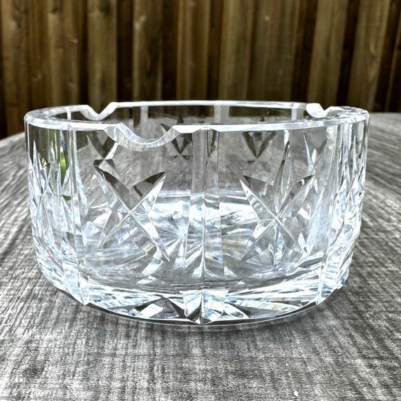 Waterford Crystal Ireland Vintage Marked Retired 3.5" Ash Tray - Picture 1 of 3